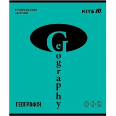 Зошит 48арк. кліт. "Kite" Предметка-Географія софт тач+УФ,Bright №K25-240-15(20)(320)