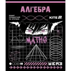 Зошит 48арк. кліт. "Kite" Предметка-Алгебра софт тач+УФ,Cyber №K25-240-23(20)(320)