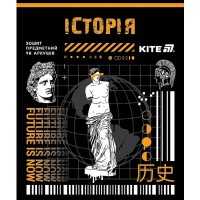 Зошит 48арк. кліт. "Kite" Предметка-Історія софт тач+УФ,Cyber №K25-240-24(20)(320)