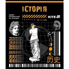 Зошит 48арк. кліт. "Kite" Предметка-Історія софт тач+УФ,Cyber №K25-240-24(20)(320)