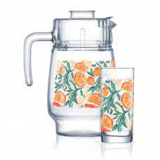 Набір для напоїв скло 7предм. "Luminarc. Citrus Bloom" №V2717
