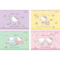 Альбом для малюв. на скобі 12 арк.софт тач + УФ лак "Hello Kitty" №HK25-241-1/Kite/