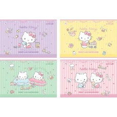 Альбом для малюв. на скобі 12 арк.софт тач + УФ лак "Hello Kitty" №HK25-241-1/Kite/