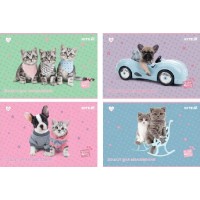 Альбом для малюв. на скобі 12 арк.софт тач + УФ лак "Studio Pets" №SP25-241/Kite/
