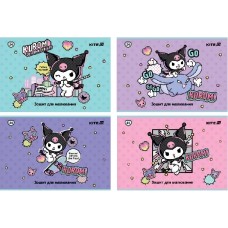 Альбом для малюв. на скобі 24арк. софт тач+УФ лак "Hello Kitty" №HK25-242-2/Kite/(20)(160)