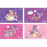 Зошит для малюв. на скобі 12/100 A4 "My Little Pony" софт тач+УФ лак №LP25-241(25)(600)