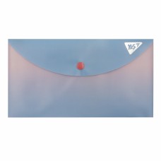 Папка-конверт "Yes" №492297 A6 Fusion на кнопці,рожево-блакитна