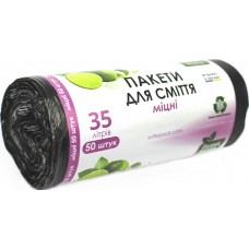 Пакети для сміття "Sweet home/Anna Zaradna" 35л 50шт міцні чорн. №4116(35)