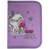 Пенал "Class" Сool Kittent 1від.,1відворот,б/н №25102C