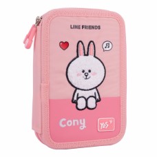 Пенал "Yes" Line Friends Pretty Choco and Cony твердий, подвійн. №HP-01/533638(48)