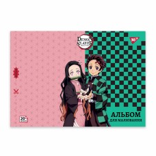 Альбом для малюв. на скобі 20/100 A4 з перфор. Demon Slayer №130586/Yes/(4)(128)