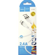 Кабель USB > lightning HOCO X109 2,4м white
