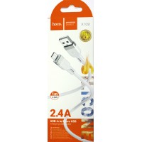 Кабель USB > microUSB HOCO X109 3м white