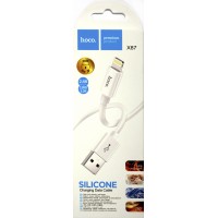 Кабель USB > lihgtning HOCO X87 Magic silicone white