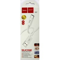 Кабель USB > Type-C HOCO X87 Magic silicone white