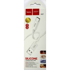 Кабель USB > Type-C HOCO X87 Magic silicone white
