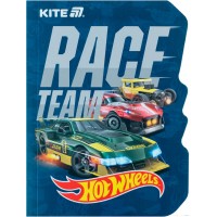 Блокнот А6 60арк. кліт. вирубка "Hot Wheels" №HW25-223/Kite/