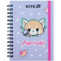 Блокнот А6 80арк. кліт. вирубка "Aggretsuko" №AR25-229/Kite/