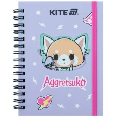 Блокнот А6 80арк. кліт. вирубка "Aggretsuko" №AR25-229/Kite/
