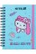 Блокнот А6 80арк. кліт. вирубка "Hello Kitty" №HK25-229-1/Kite/