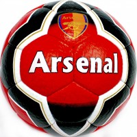 М'яч футбольний Arsenal червоно-чорний