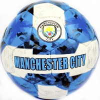 М'яч футбольний Manchester біло-синій