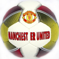 М'яч футбольний Manchester біло-жовтий