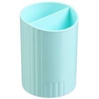 Стакан для ручок "Buromax" №BM.6350-38 Pastel 2відд. м'ятний