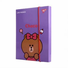 Папка для зош. B5 "Yes" №500242 "Line Friends" на рез. картон(12)
