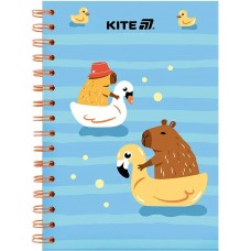 Блокнот пруж. А5 80арк. кліт. карт. обкл. Cute-2 №K25-1911-2/Kite/