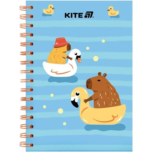Блокнот пруж. А5 80арк. кліт. карт. обкл. Cute-2 №K25-1911-2/Kite/
