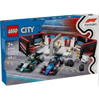 Конструктор "LEGO" Гараж F1® та автомобілі Mercedes-AMG і Alpine №60444