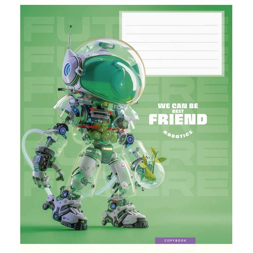 Зошит 12арк. кліт. Школярик "We can be best friend/Make the future" №012-3461K(30)(300)
