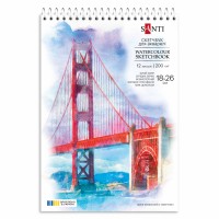 Скетчбук для акварелі пруж. 12/200 В5 743297/Santi/(10)