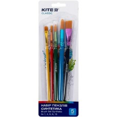 Набір пензлів 5шт "Kite" №K-332 (синтетика)(50)