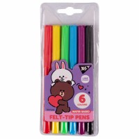 Фломастери "Yes" 6кольор. "Line Friends" №650541(24)