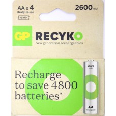 Акумулятори GP NіMH 270AAHCER21-2TLB4 (R-06,2600mAh)/блістер 4шт (10)