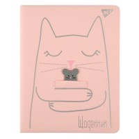 Щоденник шк. A5 PU Silver cat 40арк. №911402/Yes/(20)