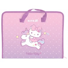 Папка-портфель "Kite" №HK25-202-1 А4+ Hello Kitty на блиск.(12)