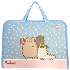 Папка-портфель "Yes" №492316 Pusheen на блиск. з ручками(12)(48)