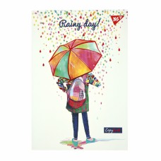 Блокнот A5 64арк. кліт. Rainy day інтегр. №152071/Yes/(20)(40)
