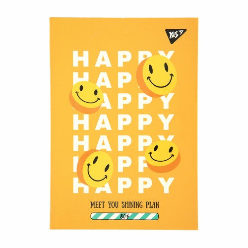 Блокнот A6 64арк. кліт. Smile інтегр. №152088/Yes/(20)(40)