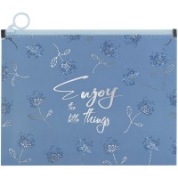 Папка "Axent" №1498-46-A Flower Symphony-3 А5+ zip-lock,на блиск.(12)