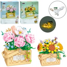 Конструктор Квіти в горщику,1277дет./1295дет.,в кор-ці,23х30х8м №21071-21072(12)