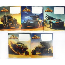 Зошит 12арк. лін. Школярик Monster cars 012-3243L(30)(300)