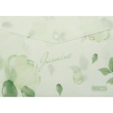 Папка-конверт "Buromax" №BM.3943-38 А4 Arabeski на кнопці,матов. напівпрозор.,м'ятна(12)
