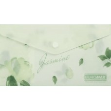 Папка-конверт "Buromax" №BM.3853-38 DL Arabeski на кнопці,матов. напівпрозор.,м'ятна(12)