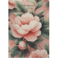 Папка-конверт "Buromax" №BM.3854-10 А4 Arabeski на кнопці,матов. напівпрозор.,рожева(12)