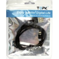 Кабель USB > lightning Topk магнітний