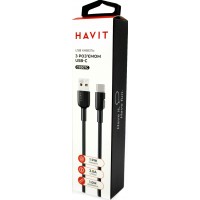 Кабель USB > USB-C Havit HV-CB307C 3A 1м,black